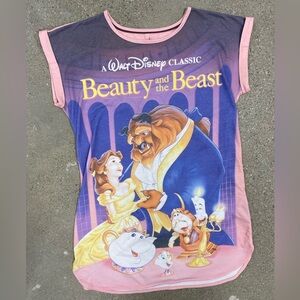 Disney Beauty and the Beast Bedtime Nighty Long Shirt Size Medium, soft